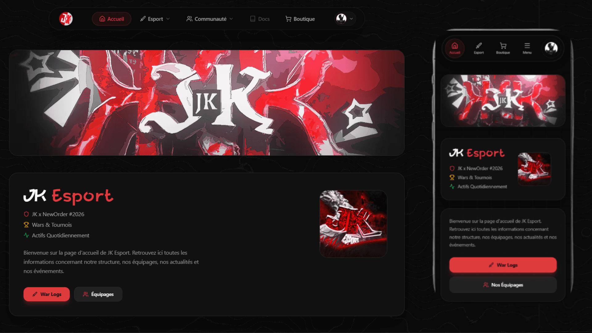 JK Nexus Website (In Progress)